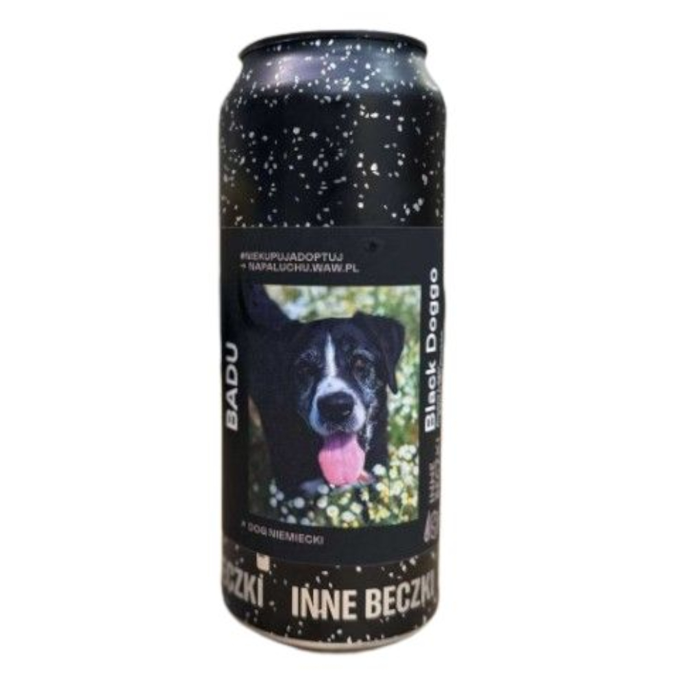 Piwo Inne Beczki Black Doggo 4,2% 500 ml puszka