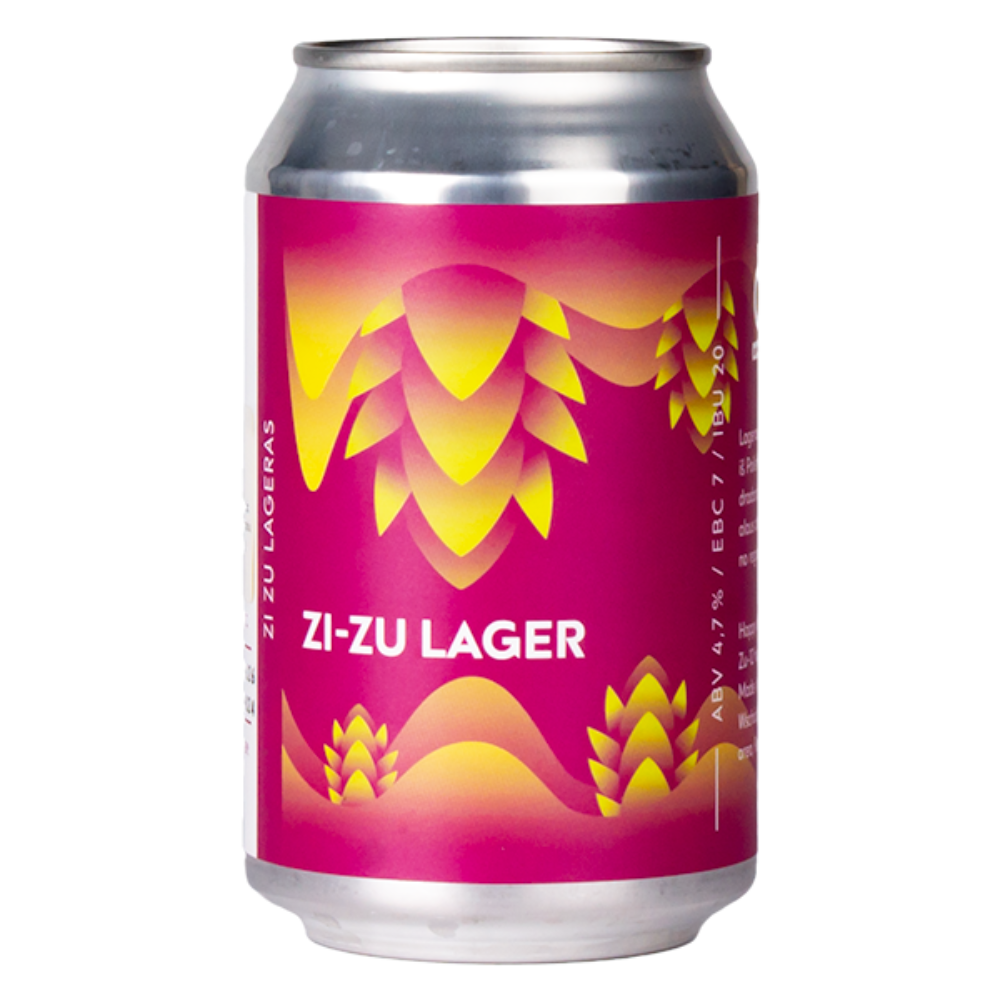 Piwo Dziki Wschód Zi-Zu Lager 4,7% 330 ml Puszka