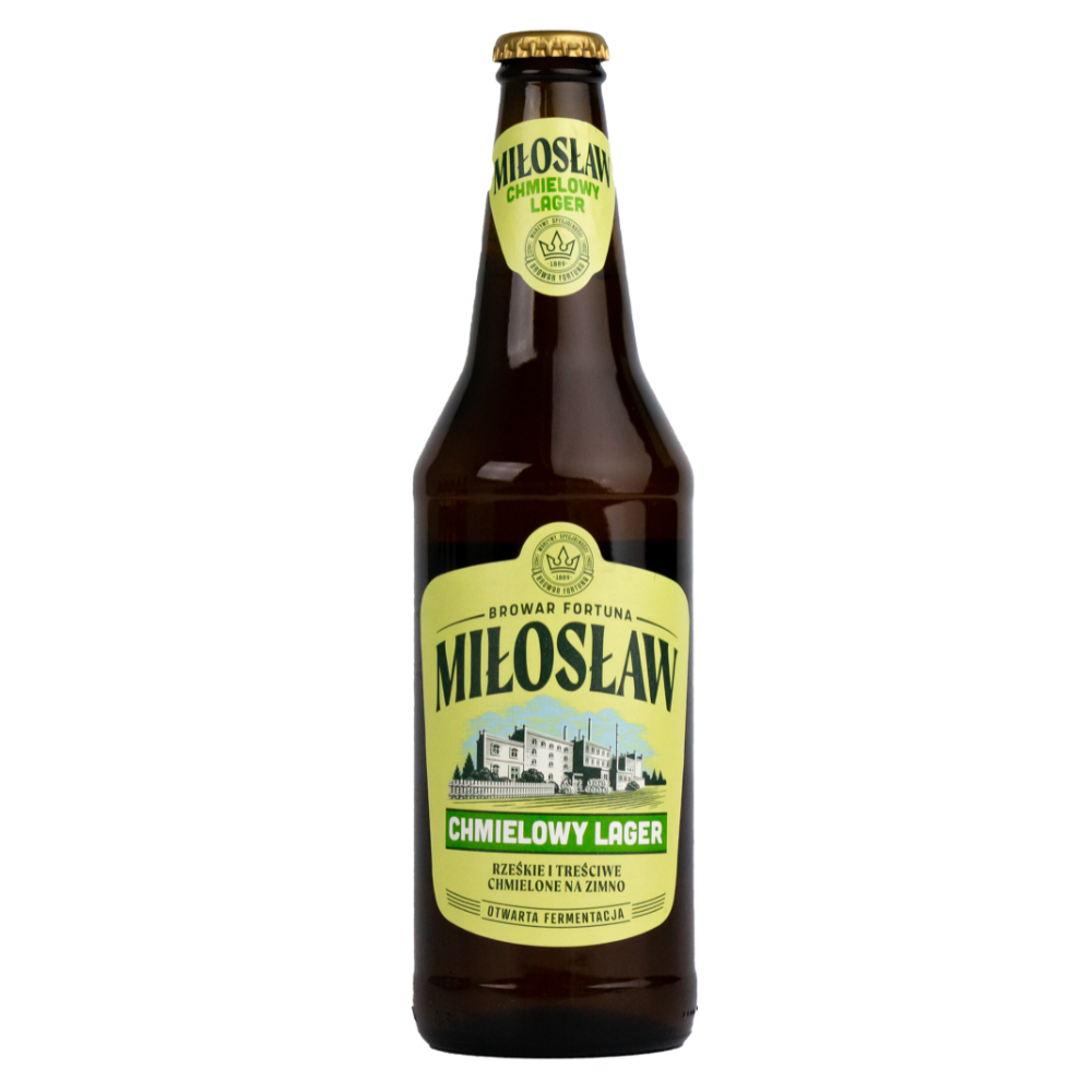 Piwo Miłosław Chmielowy Lager 4,5% 500 ml