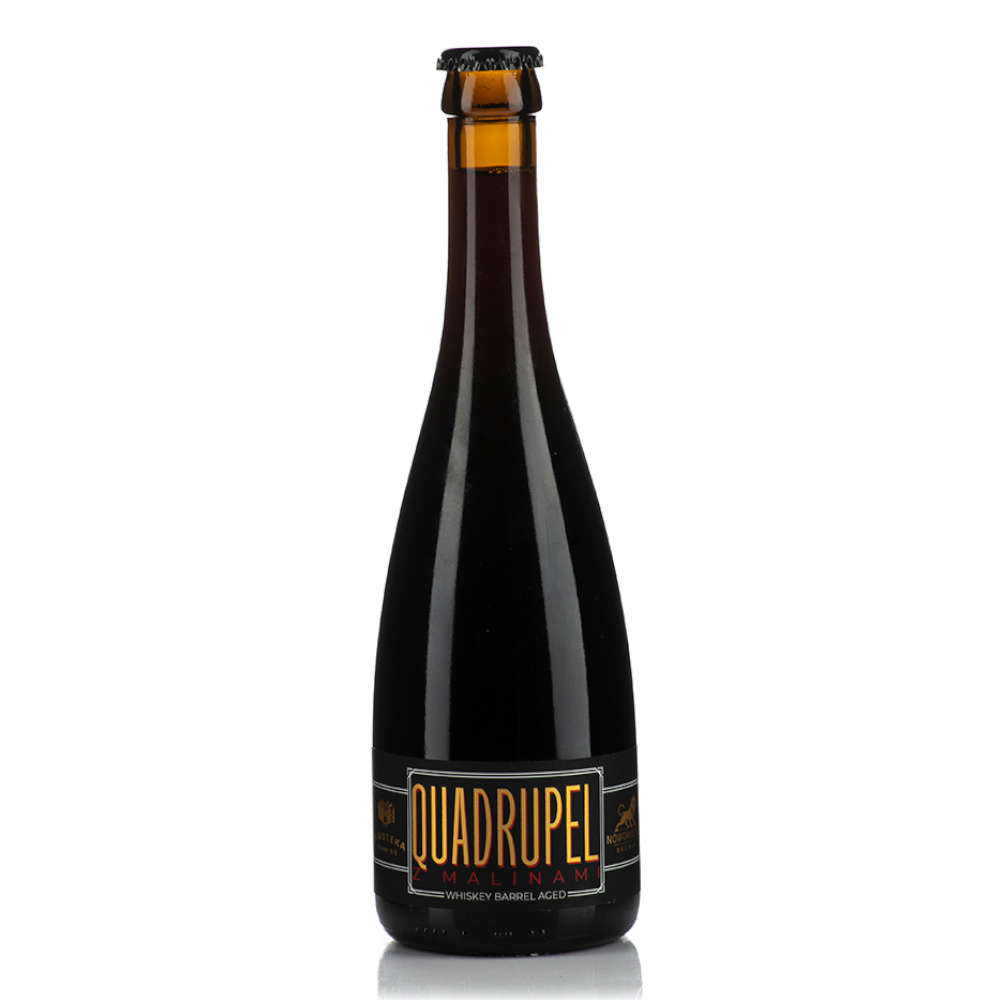 Piwo Piwoteka Quadrupel Z Malinami Whiskey Barrel Aged 10,5% 375 ml