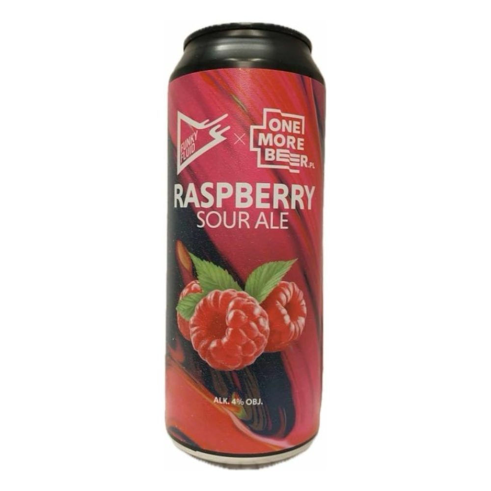Piwo Funky Fluid Raspberry Sour Ale - ONEMORECOLLAB #3 4% 500 ml puszka