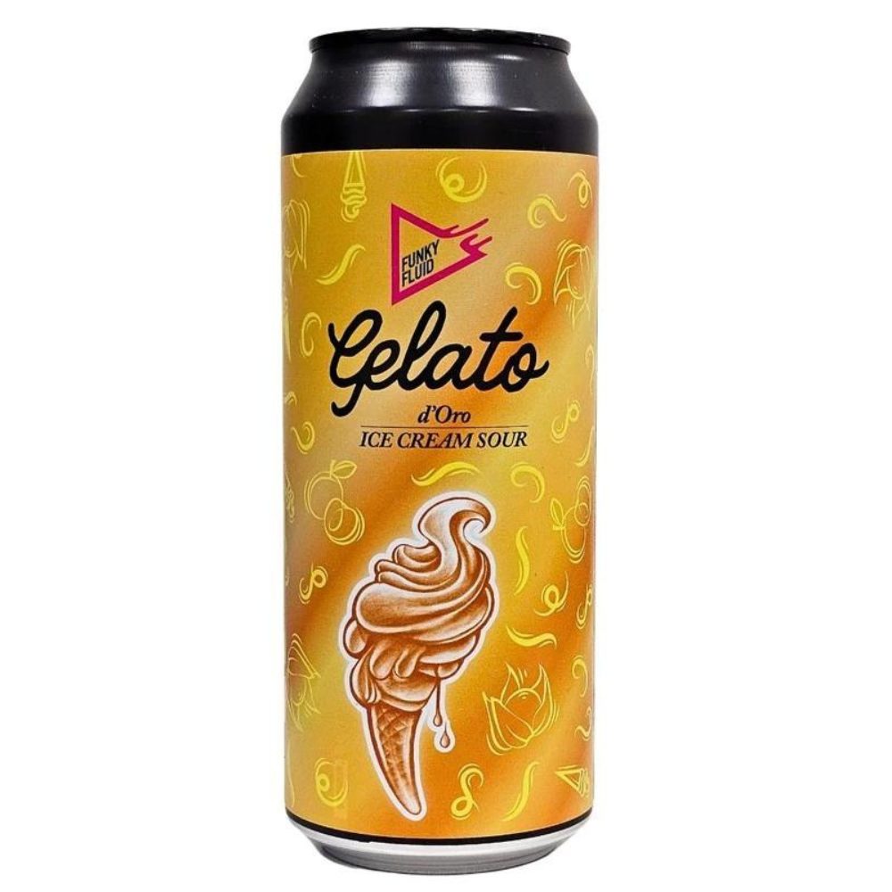 Piwo Funky Fluid Gelato: D'Oro 5,5% 500 ml Puszka