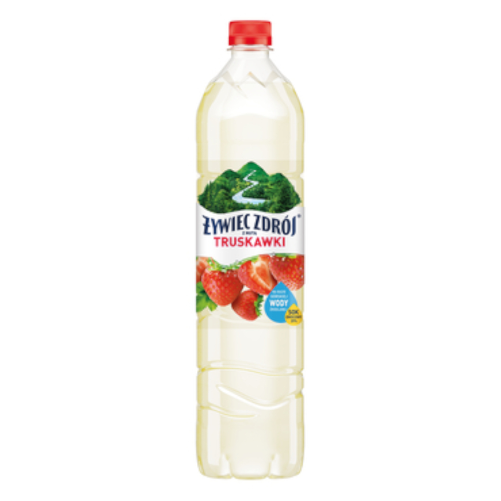 Woda Żywiec Zdrój Niegazowany Z nutą truskawki 1200 ml DRS
