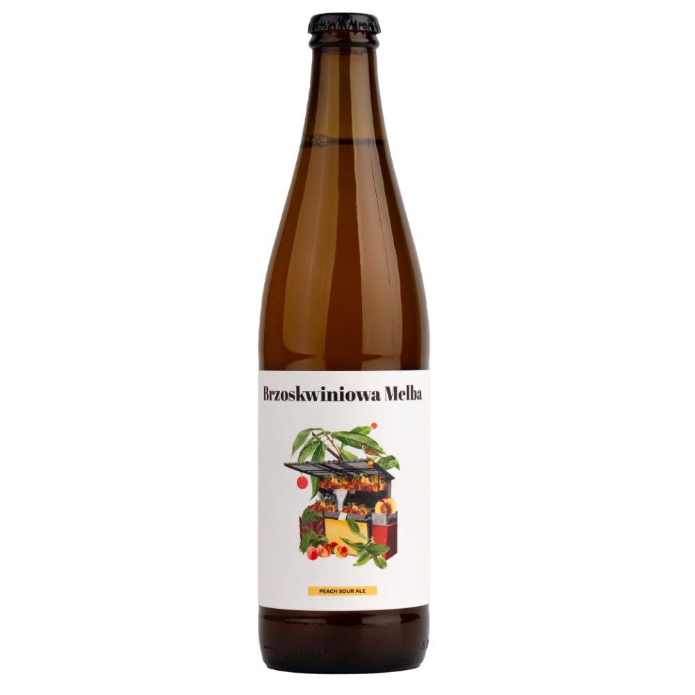 Piwo Browar Moczybroda Brzoskwiniowa Melba Peach Sour Ale 3,5% 500 ml