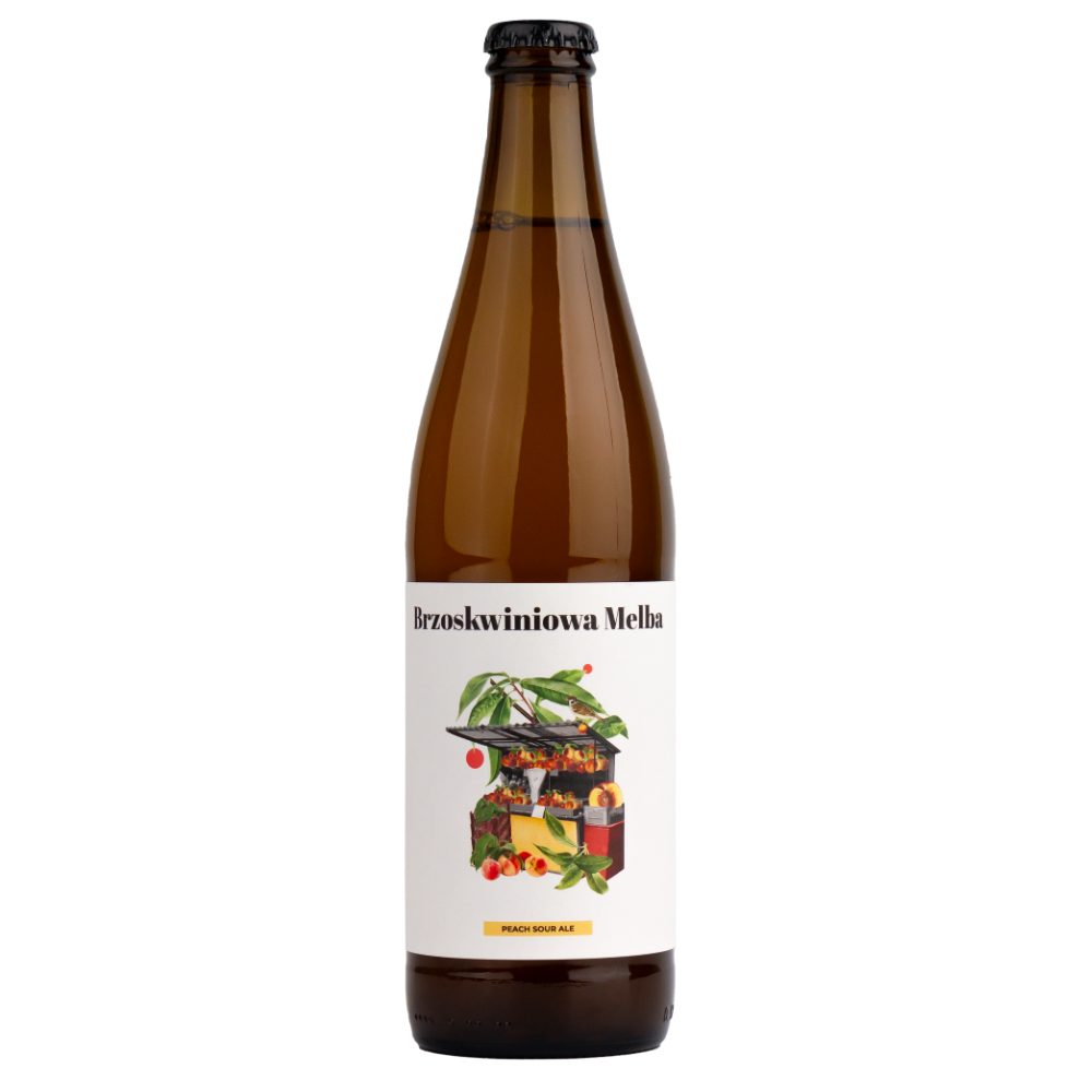 Piwo Browar Moczybroda Brzoskwiniowa Melba Peach Sour Ale 3,5% 500 ml
