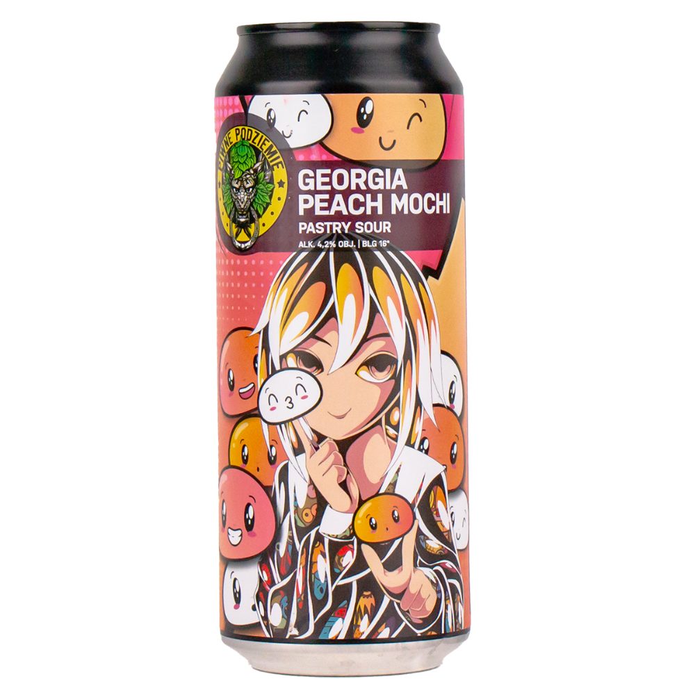 Piwo Piwne Podziemie Georgia Peach Mochi 4,2% 500 ml Puszka
