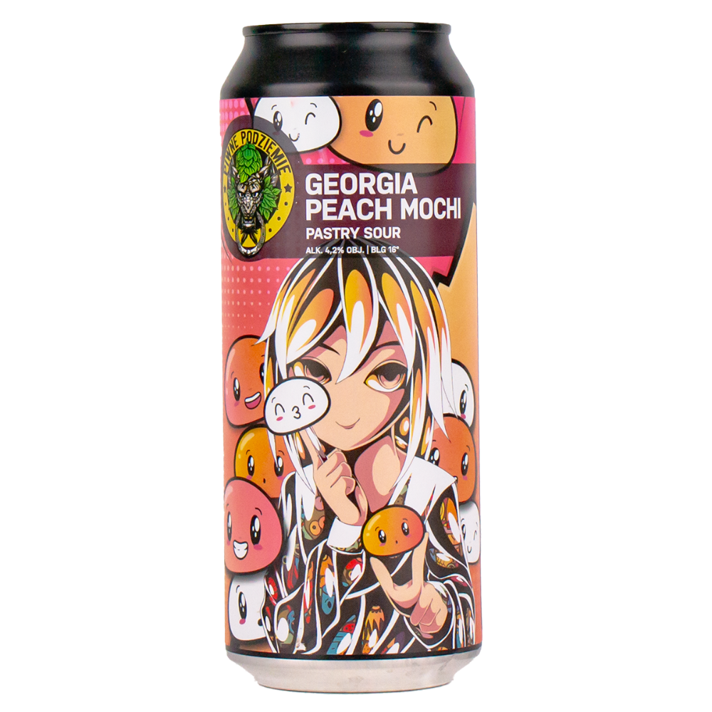 Piwo Piwne Podziemie Georgia Peach Mochi 4,2% 500 ml Puszka