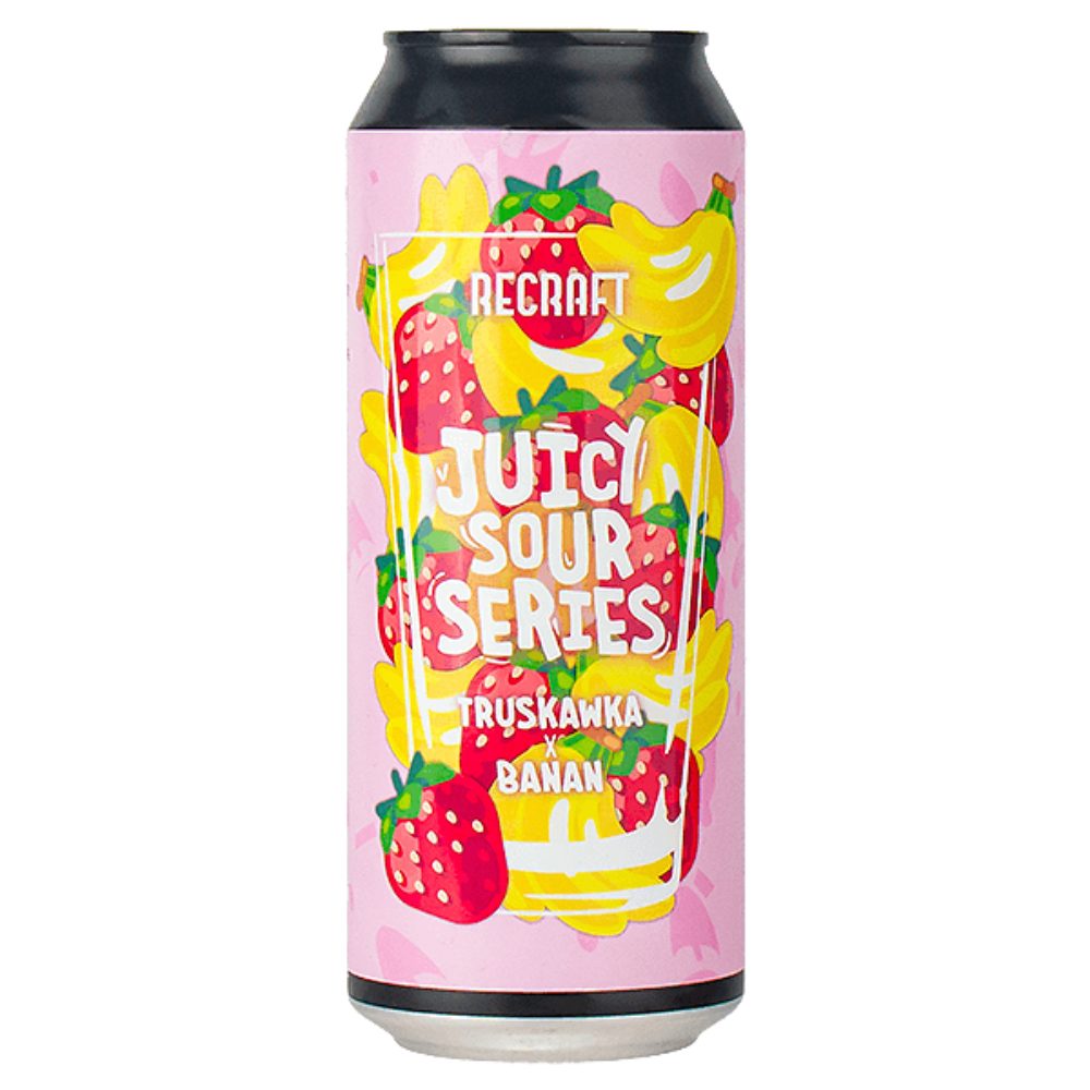 Piwo Recraft Juicy Sour Series – Truskawka x Banan 3,5% 500 ml Puszka
