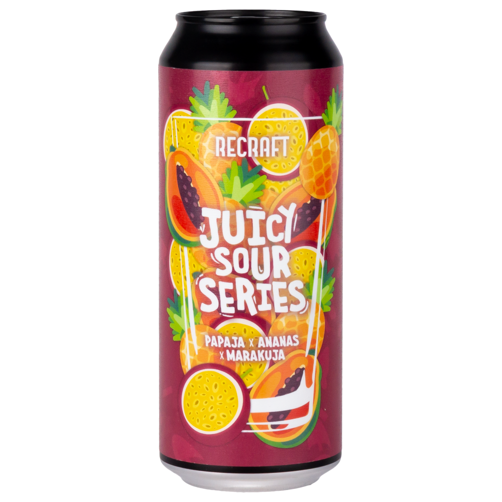 Piwo Recraft Juicy Sour Series – Papaja x Ananas x Marakuja 3,9% 500 ml Puszka