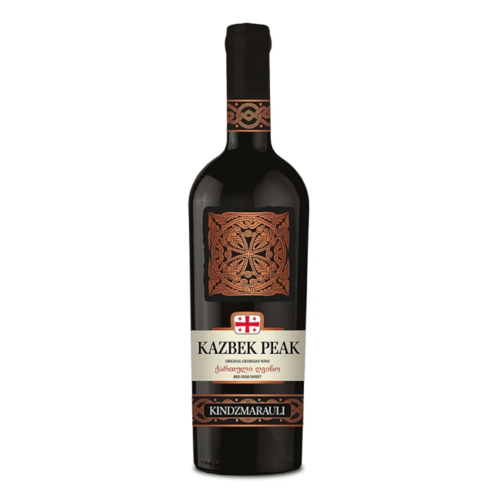Wino Kazbek Peak Kindzmarauli 12% czerwone półsłodkie 750 ml