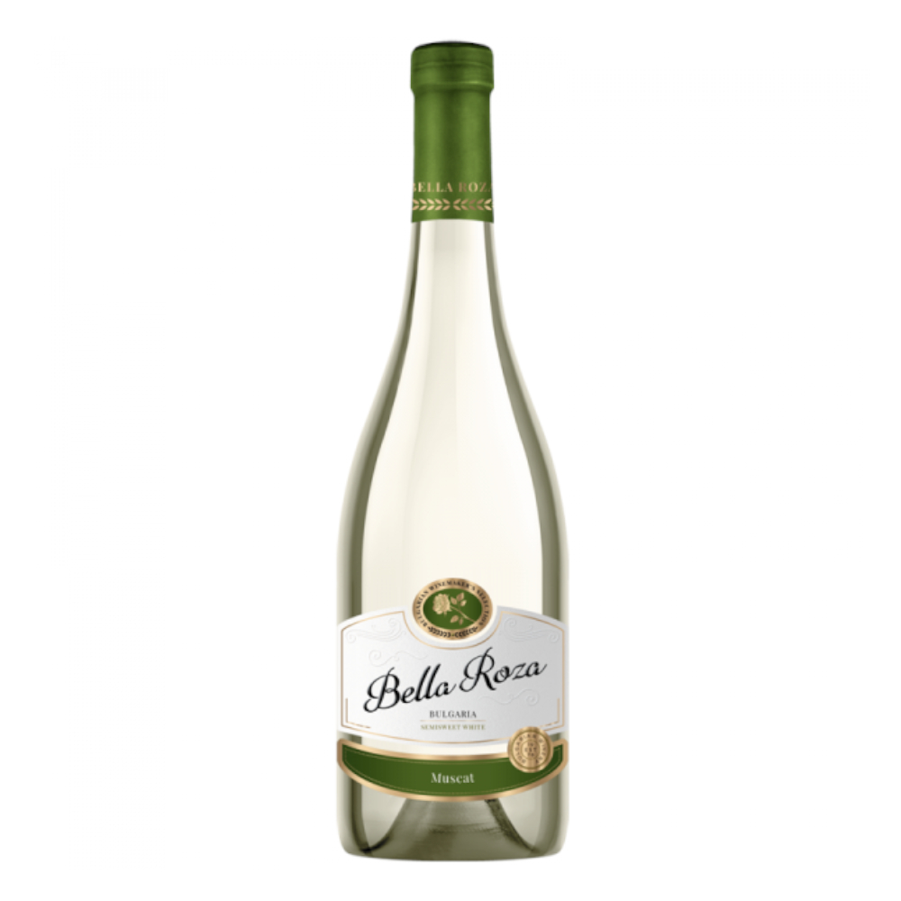 Wino Bella Roza Muscat 11% białe półsłodkie 750 ml