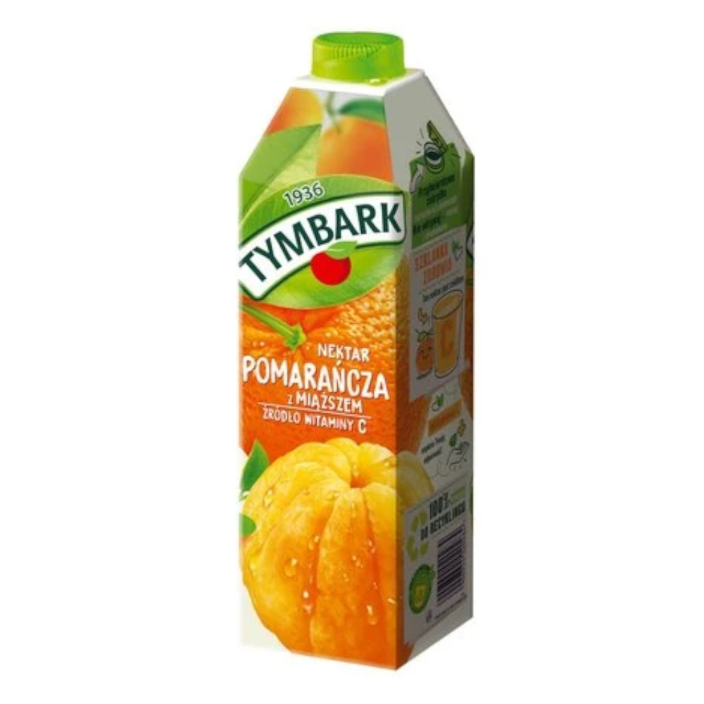 Nektar Tymbark Pomarańcza z Miąższem 1000 ml karton