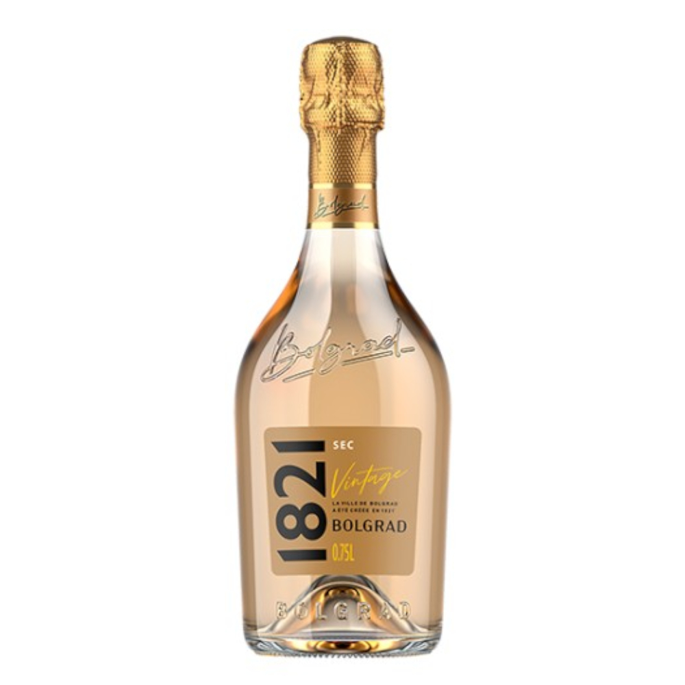Wino Musujące Bolgrad 1821 12% białe półwytrawne 750 ml