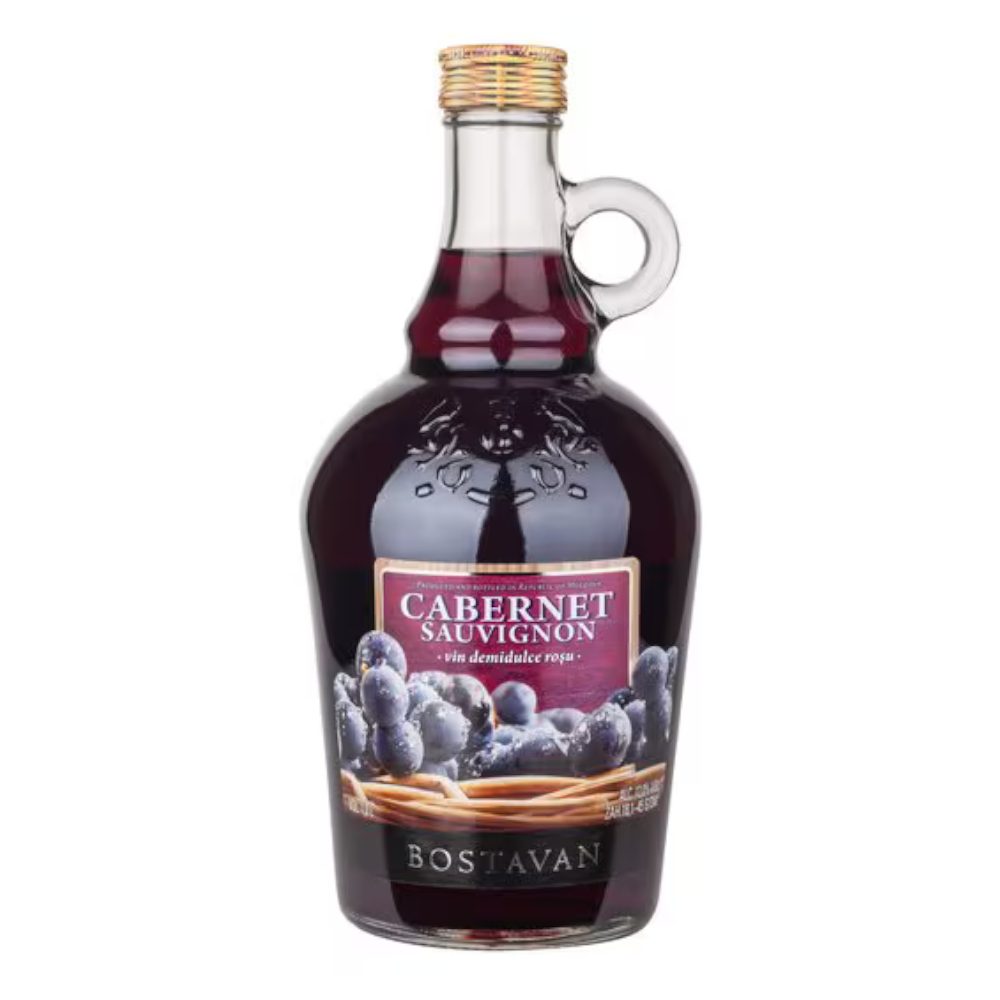 Wino Bostavan Cabernet 12,5% czerwone półsłodkie 1000 ml