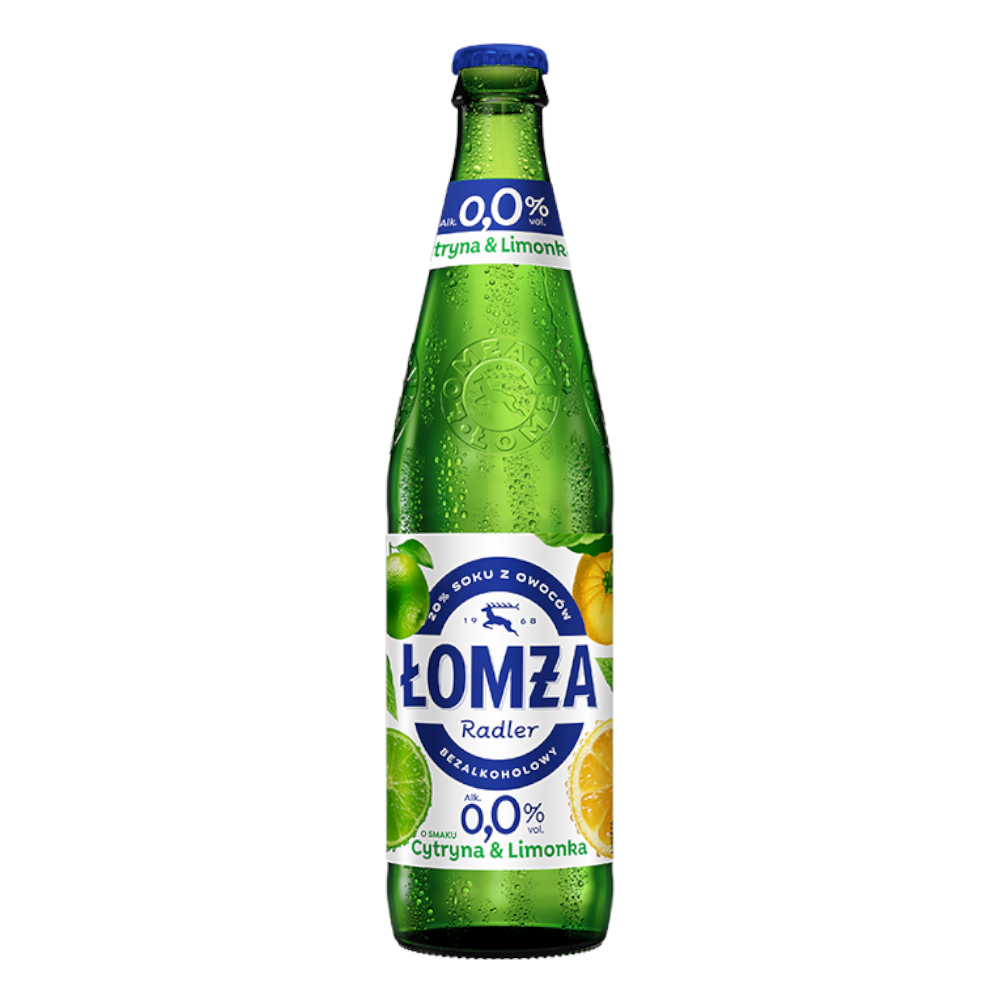 Piwo Łomża Cytryna Limonka 0% 500 ml