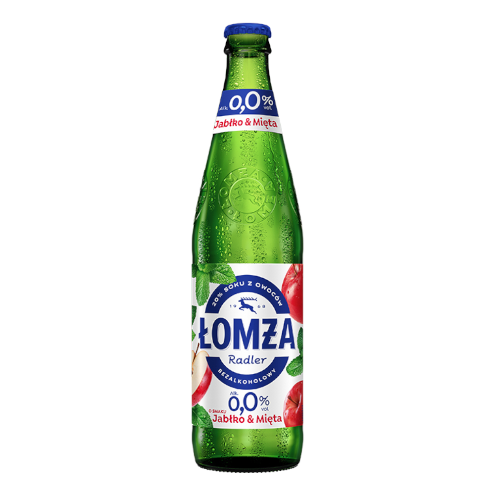 Piwo Łomża Jabłko Mięta 0% 500 ml