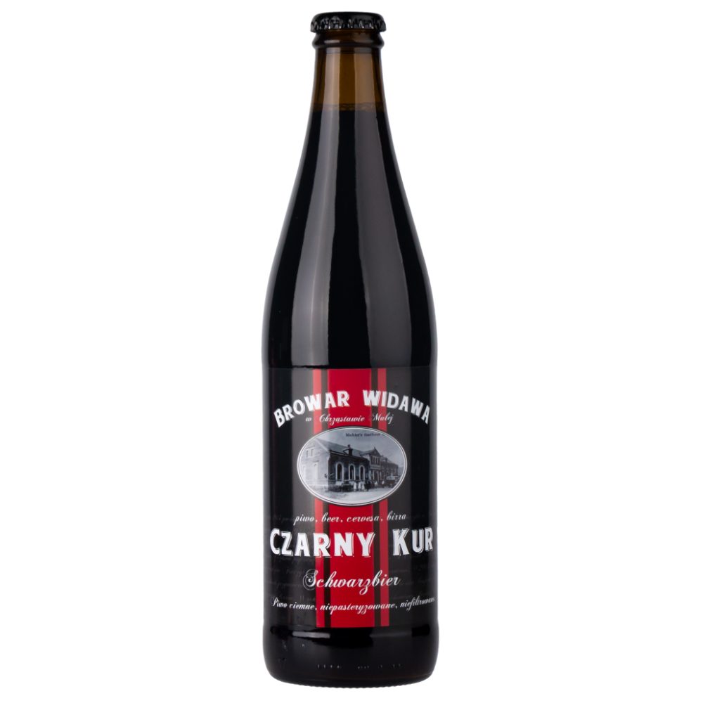 Piwo Widawa Czarny Kur 5% 500 ml