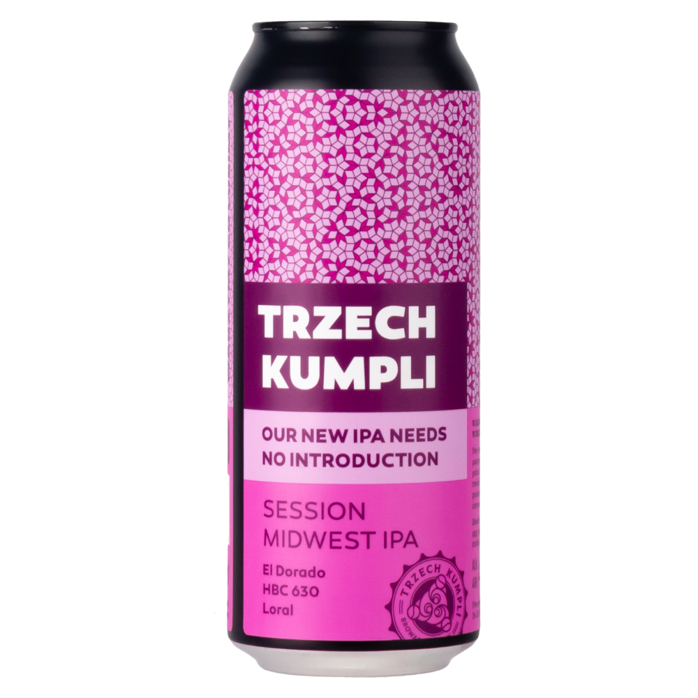 Piwo Trzech Kumpli Session Midwest IPA 4,4% 500 ml Puszka