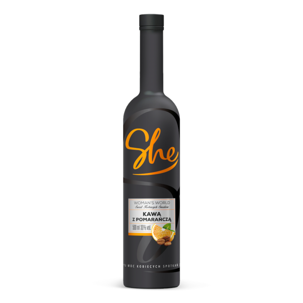 Likier She Kawa z Pomarańczą 30% 500 ml
