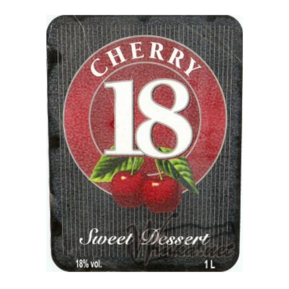 Wino 18 Cherry 18% czerwone słodkie 1000 ml