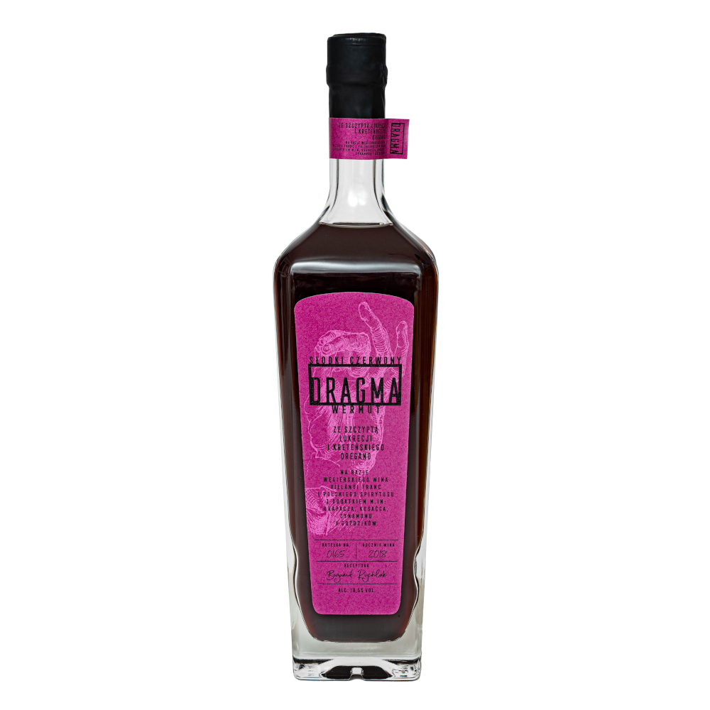 Wermut Dragma Czerwony Słodki 16% 700 ml