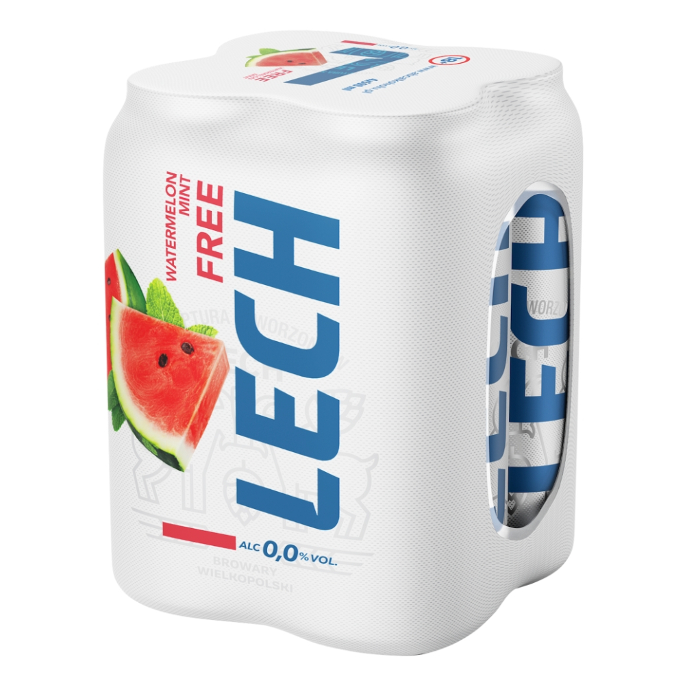 Piwo Lech FREE Arbuz z miętą 0% 500 ml 4-pak puszka