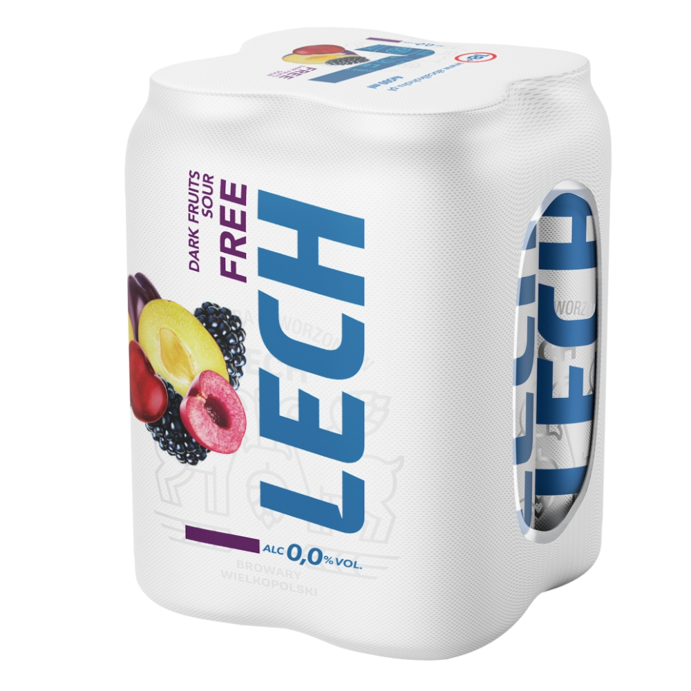 Piwo Lech FREE Dark fruits 0% 500 ml 4-pak puszka