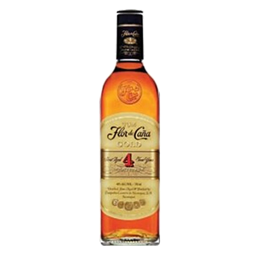 Rum Flor De Cana 4 YO Anejo Oro 40% 700 ml + szklanka
