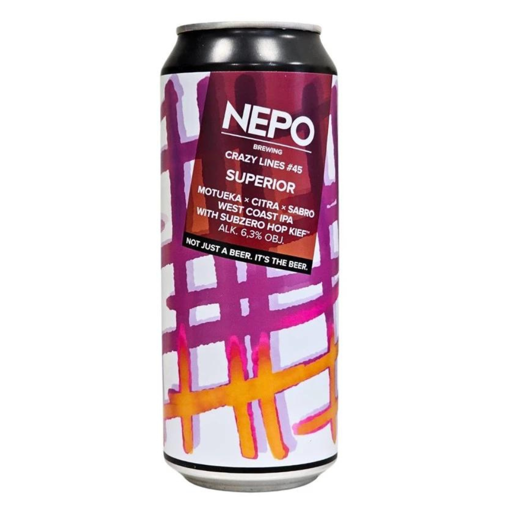 Piwo Nepo Superior - Crazy Lines #45 6,3% 500 ml Puszka