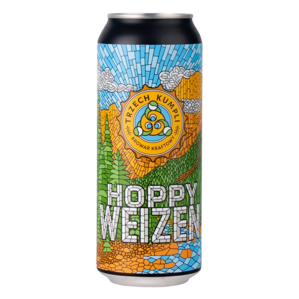 Piwo Trzech Kumpli Hoppy Weizen 4,9% 500 ml Puszka