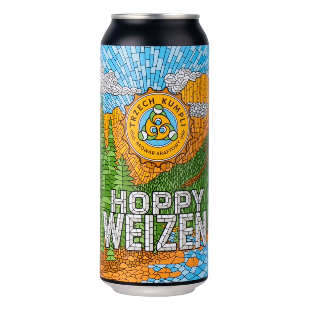 Piwo Trzech Kumpli Hoppy Weizen 4,9% 500 ml Puszka