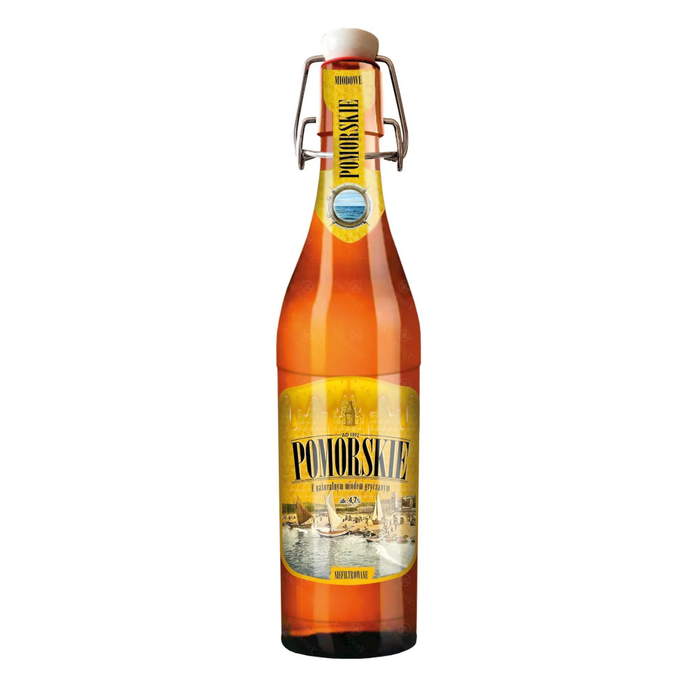 Piwo Pomorskie Miodowe 4,7% 500 ml