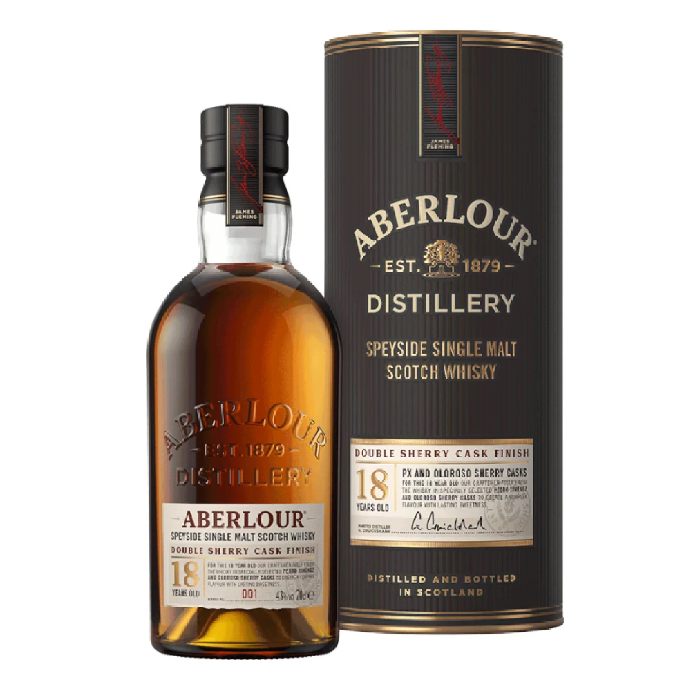 Whisky Aberlour 18YO Double Sherry Cask  43% 700 ml Tuba