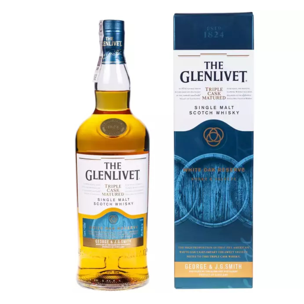 Whisky Glenlivet Triple Cask White Oak 40% 1000 ml kartonik