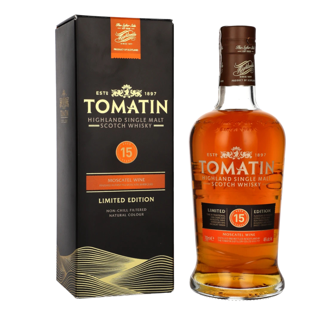 Whisky Tomatin 15 YO Moscatel Ltd. Ed. 46%  700 ml kartonik