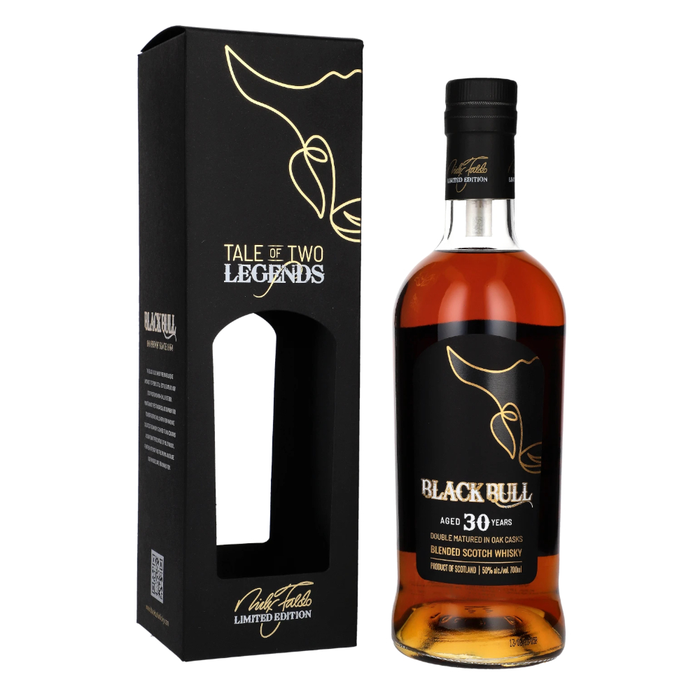 Whisky Black Bull 30YO Nick Faldo 50% 700 ml kartonik