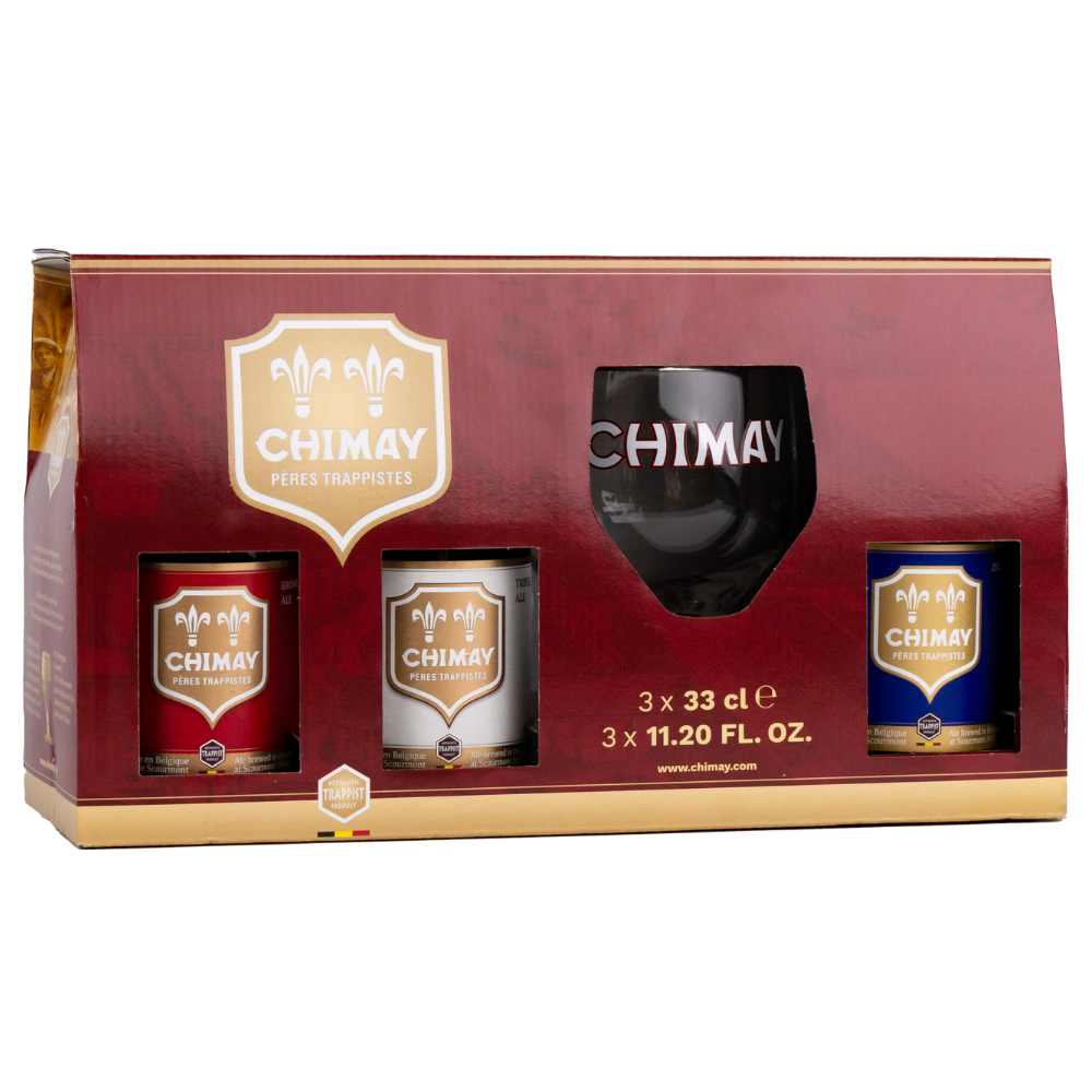 Piwo Chimay Zestaw  (3x But. 0,33 L + Szkło)