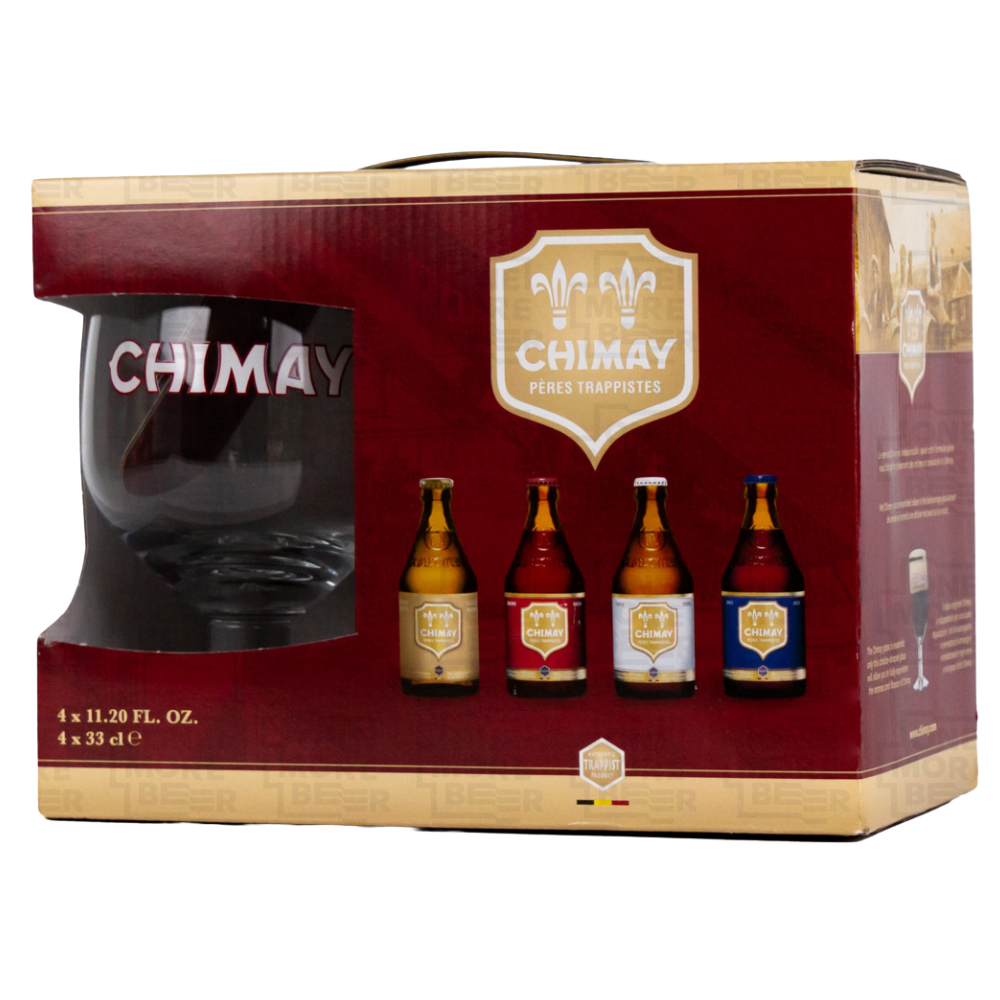 Piwo Chimay Zestaw (4x But. 0,33 L + Szkło)
