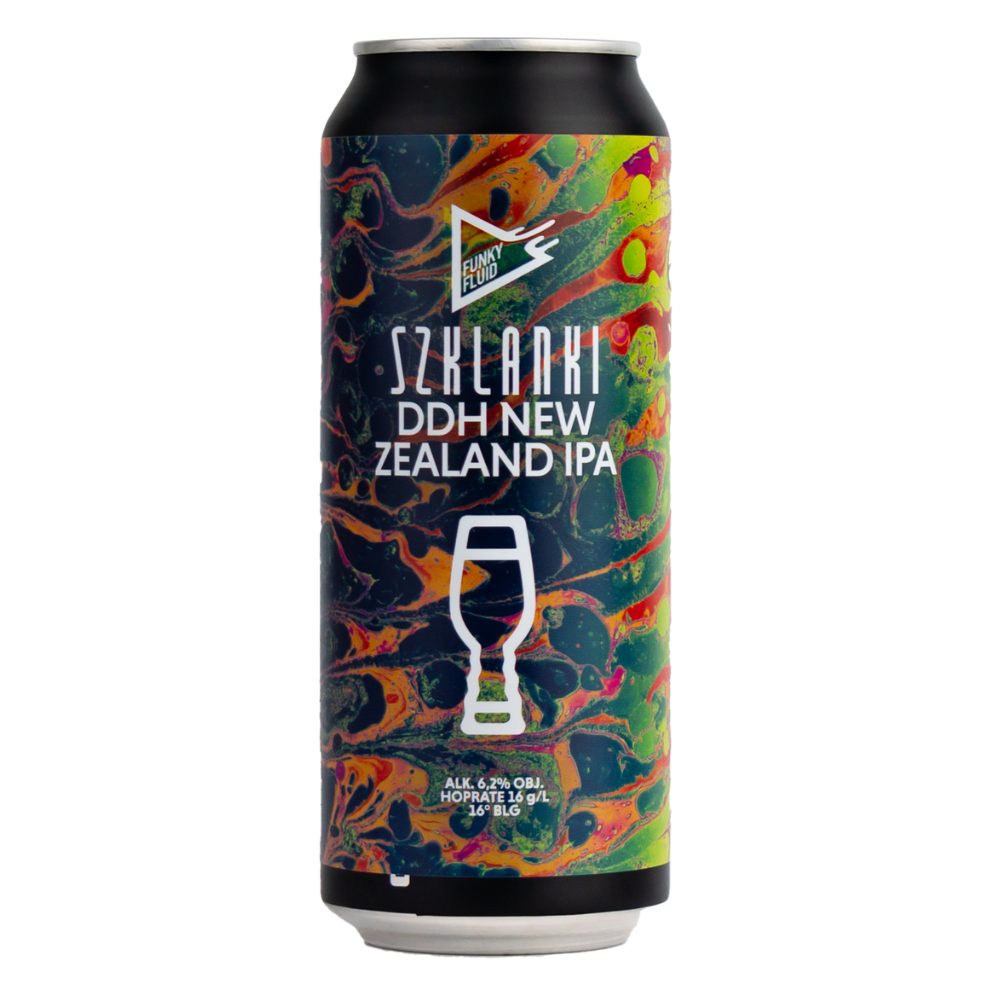 Piwo Funky Fluid Szklanki 6,2% 500 ml Puszka
