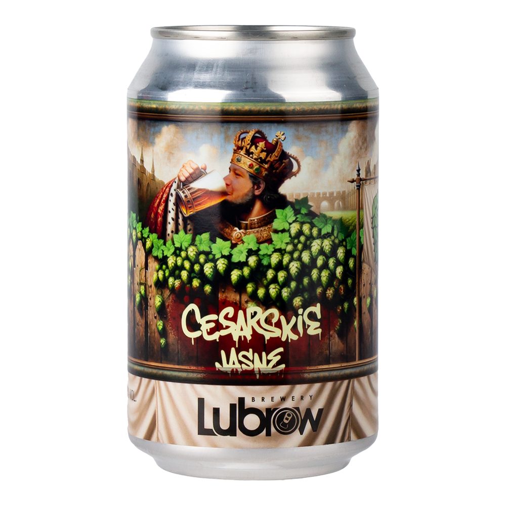 Piwo Lubrow Cesarskie Jasne 5,3% 330 ml puszka