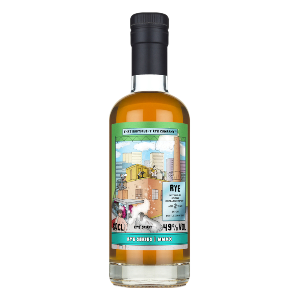 Whisky Rye Helsinki Distil. 2 YO Batch 1 49%  500 ml