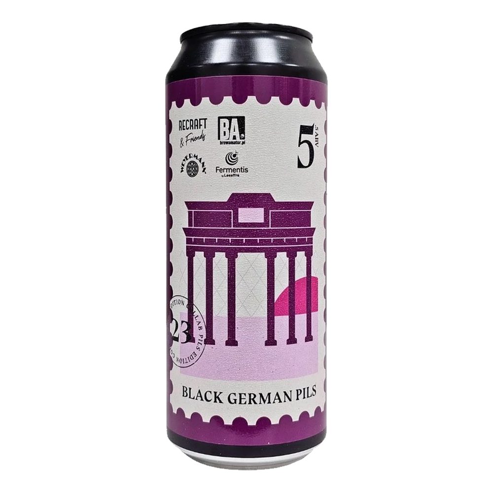 Piwo Recraft Black German Pils 5,5% 500 ml puszka