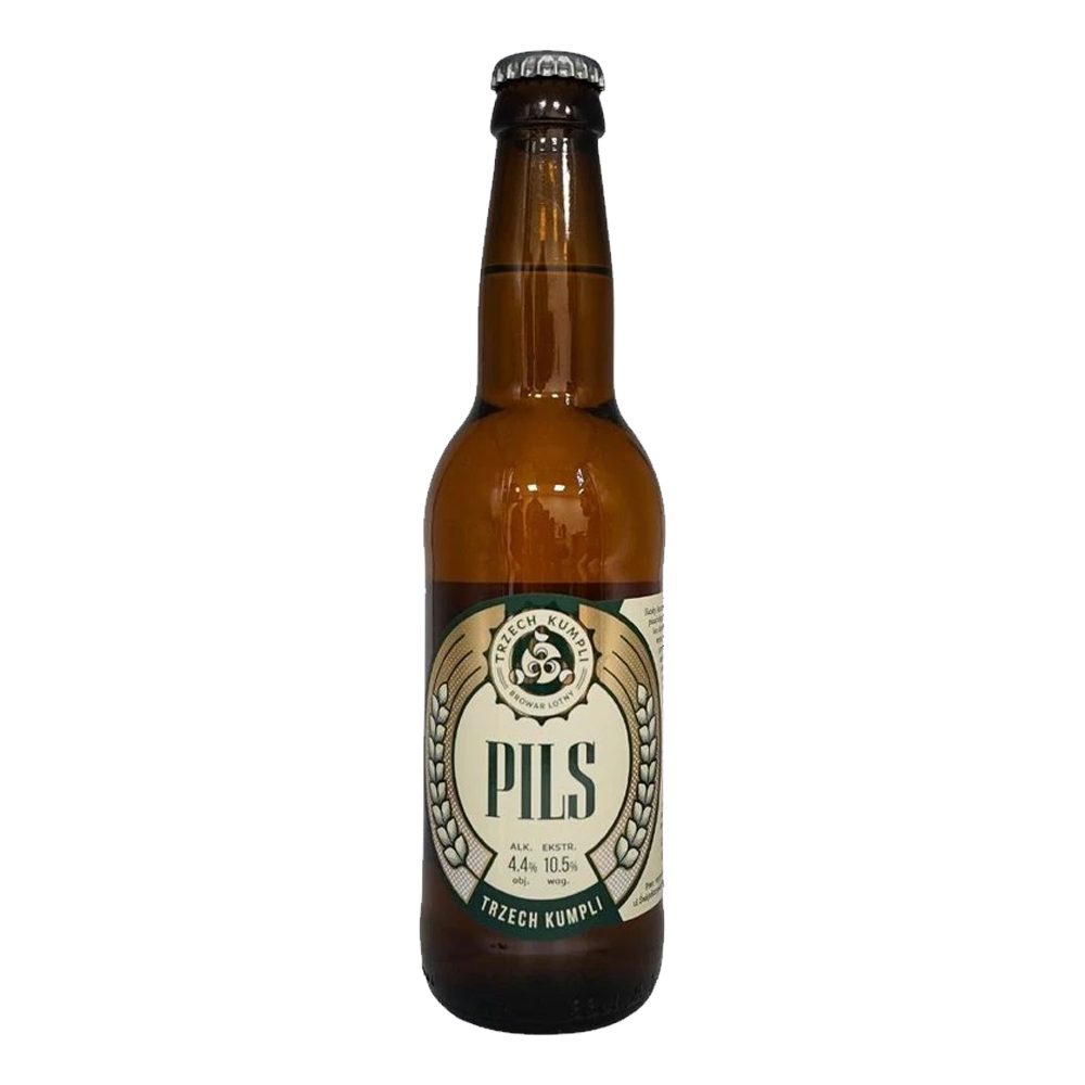 Piwo Trzech Kumpli Pils 4,4% 330 ml