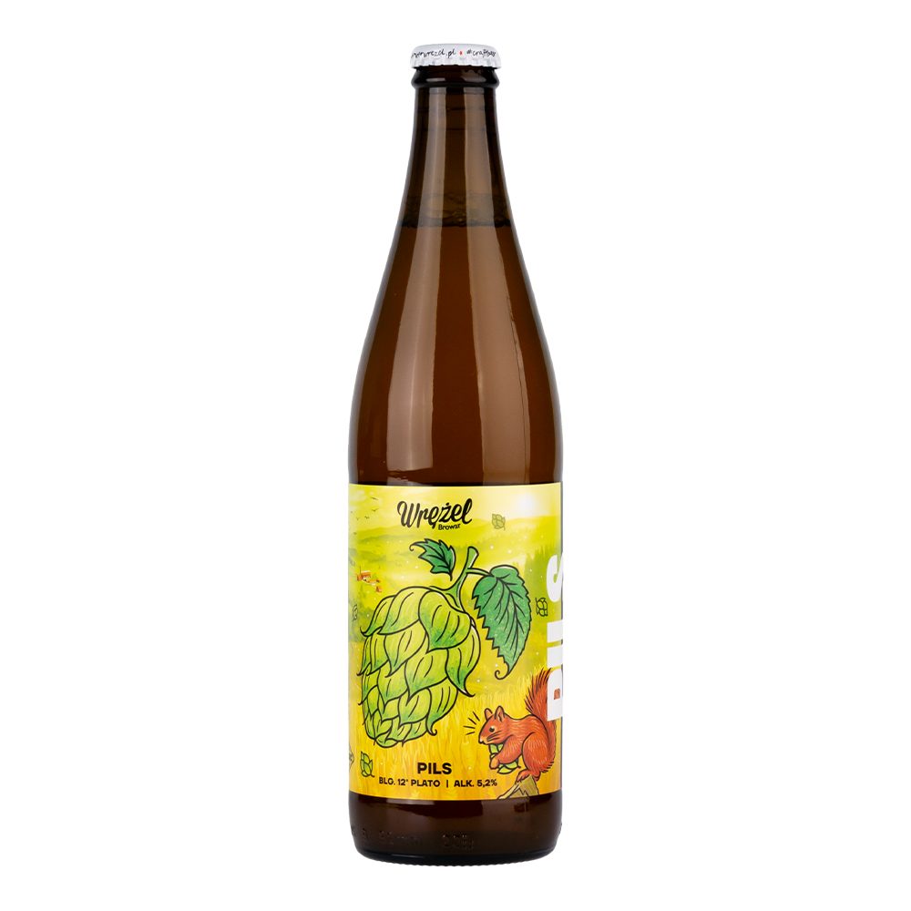 Piwo Wrężel Pils 5,2% 500 ml