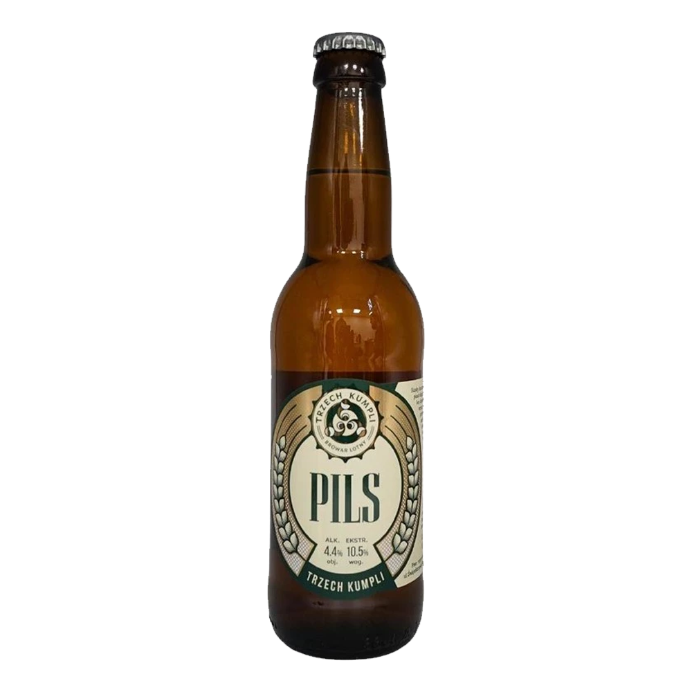 Piwo Trzech Kumpli Pils 4,4% 330 ml