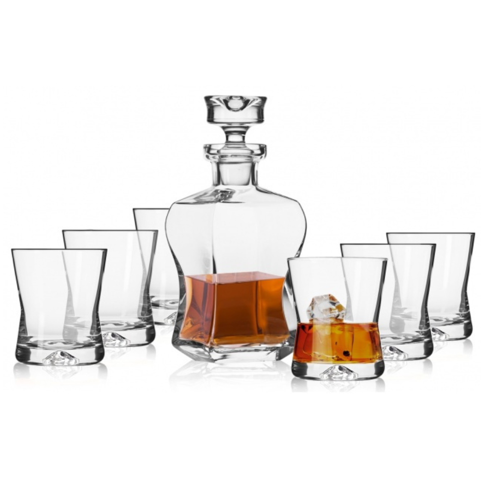Komplet do whisky 7-częściowy Krosno Signature