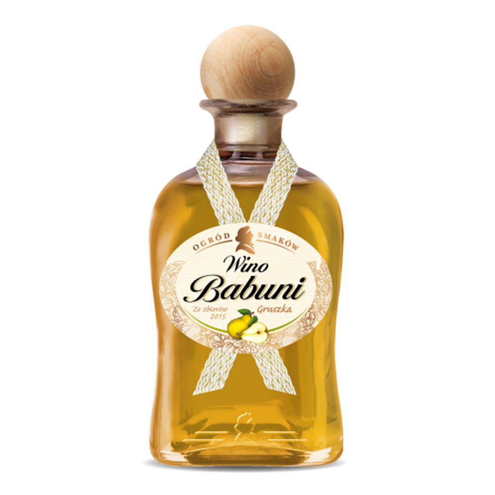Wino Babuni Gruszka 13% białe półwytrawne 750 ml