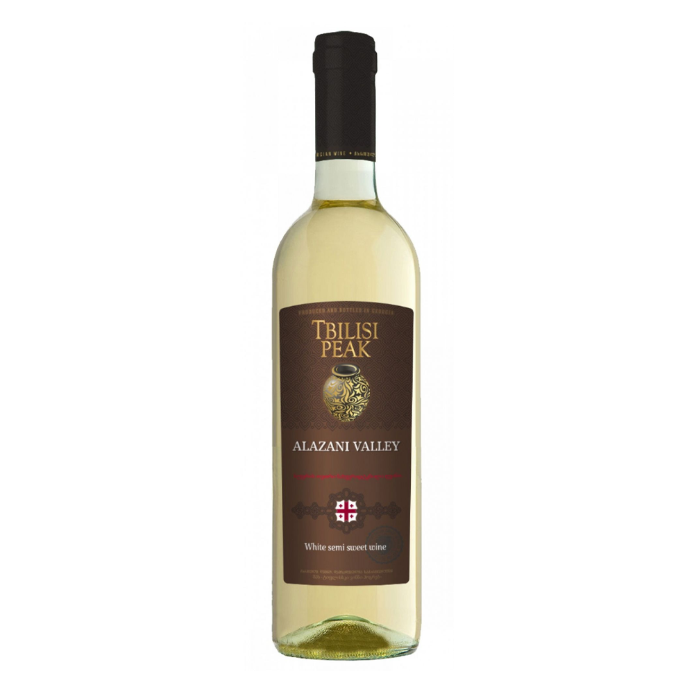 Wino Tbilisi Peak Alazani Valley 11% białe półsłodkie 750 ml