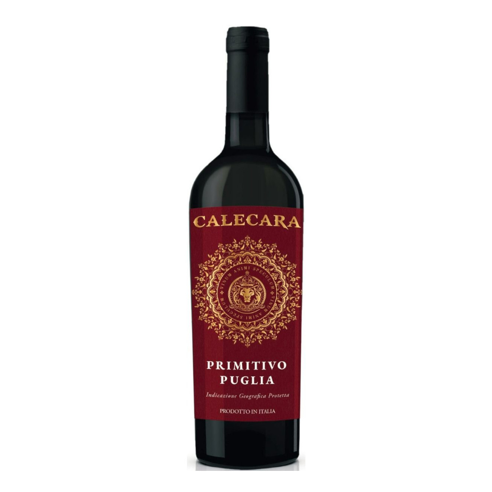 Wino Calecara Primitivo Puglia 12,5% czerwone wytrawne 750 ml