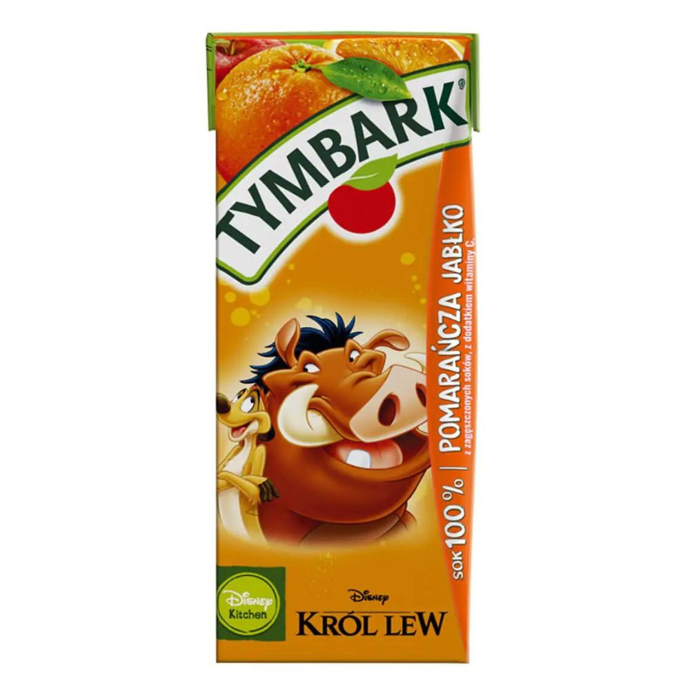 Sok Tymbark 100% Pomarańcza 200 ml kartonik